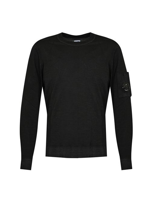 Maglione girocollo in lana merino Total Eclipse C.P. COMPANY | 19CMKN024A003247F888